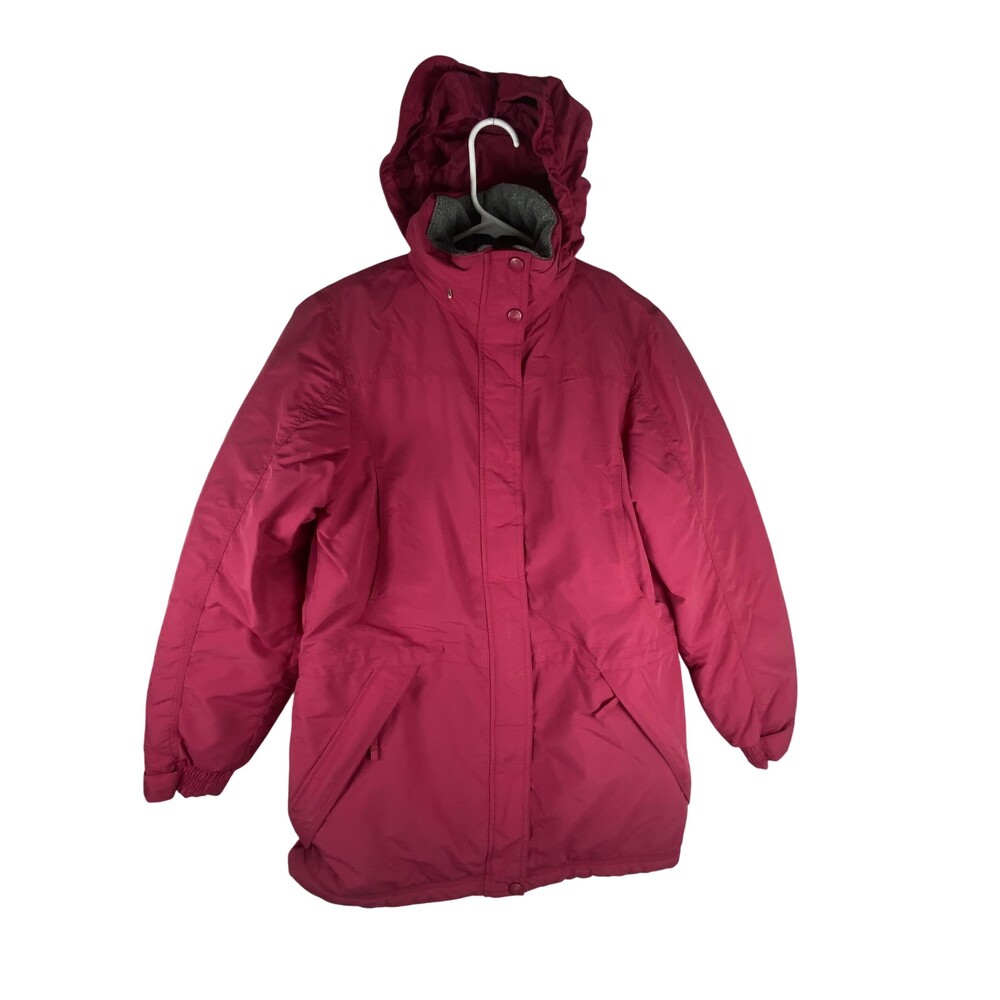 L.L.Bean Coat Womens XS Pink Hooded Thinsulate Insulated Ski Parka Winter